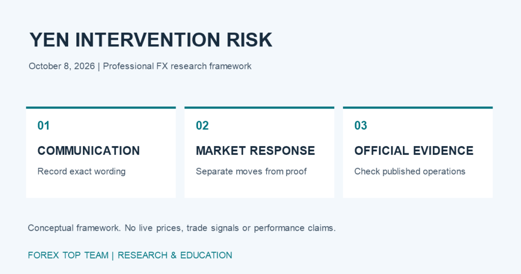 COMMUNICATION: Record exact wording; MARKET RESPONSE: Separate moves from proof; OFFICIAL EVIDENCE: Check published operations