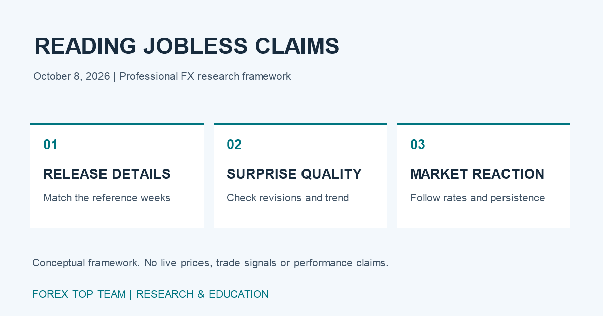 Jobless Claims and FX: From Data Surprise to Market Confirmation conceptual framework