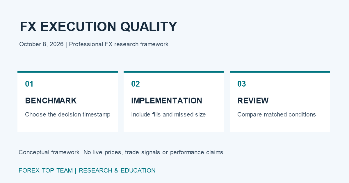 FX Execution Quality: Measuring Costs Beyond the Quoted Spread conceptual framework